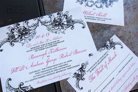 Gothic Elegance Wedding Invitation Set! 100 sets: $275 ($2.75/set ...