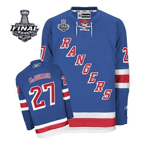 Ryan McDonagh New York Rangers Reebok Men's Premier Home 2014 Stanley ...