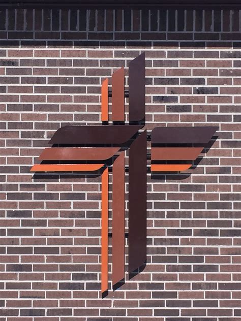 Steel Cross Wall Sculpture LCMS - Great Lakes Metal Fabrication