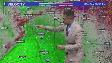 DFW weather: Tracking where the radar-confirmed tornado was in Johnson ...