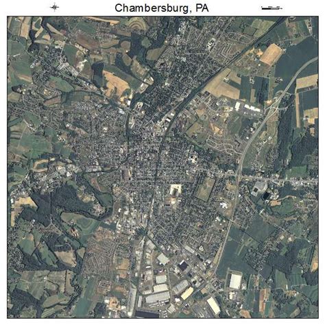 Aerial Photography Map of Chambersburg, PA Pennsylvania