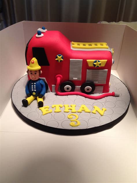 Fireman sam cake | Fireman sam cake, Party cakes, Fireman sam