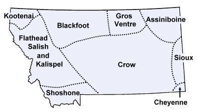 Indian Tribes In Montana Map - Share Map