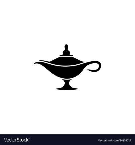 Genie Lamp With Smoke Tattoo