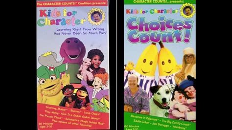 Kids for Character & Kids for Character Choices Count (for 2 Classic Collection of VHS) - YouTube