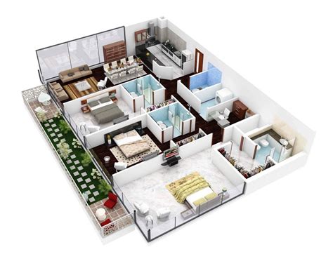 3 Bedroom Apartment/House Plans | Planos de apartamentos, Casa de tres pisos, Planos de casas ...