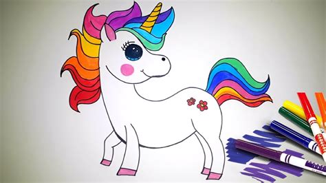 How to Draw a Unicorn Step by Step for Kids Easy - YouTube