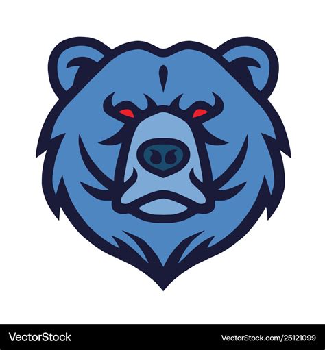 Bear logo mascot Royalty Free Vector Image - VectorStock