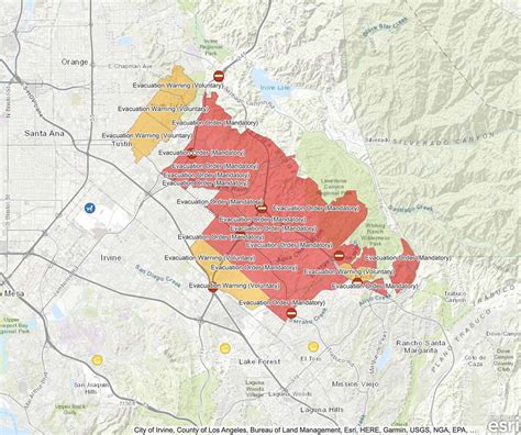 Orange County Fire Map Evacuation - Freddi Bernardina