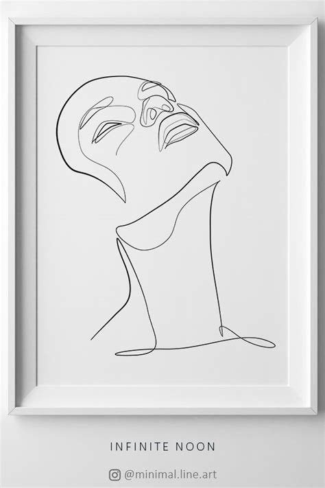 Line Drawing Abstract Face Minimalist Faces Tattoo - Viraltattoo