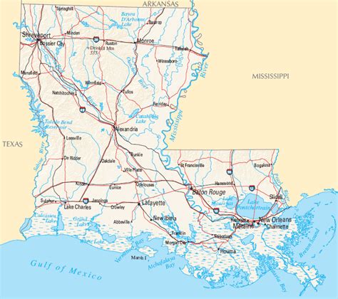 Louisiana Map | Map of Louisiana