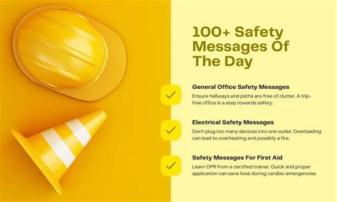 100+ Safety Messages Of The Day To Make A Safer Workplace