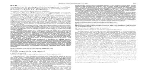 Complications of medial patellofemoral ligament reconstruction for recurrent patellar ...