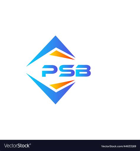 Psb abstract technology logo design on white Vector Image