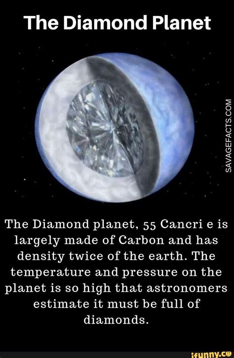 The Diamond Planet The Diamond planet, 55 Cancri e is largely made of ...