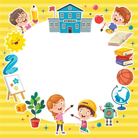 Colorful Background With Funny Children 2617482 Vector Art at Vecteezy