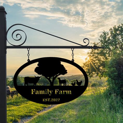 Custom Metal Farmhouse Decor Metal Farm Sign Outdoor Farmhouse - Etsy