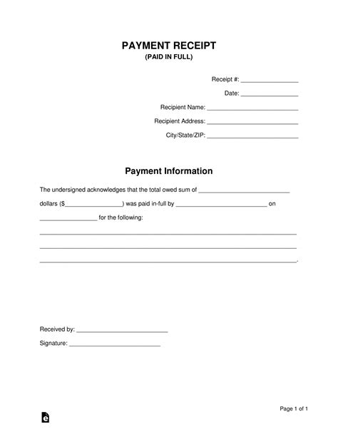 Get Our Sample of Proof Of Payment Receipt Template | Receipt template ...