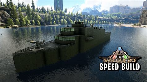 Ark: Military Combat Ship - Motorboat (Speed Build) - YouTube