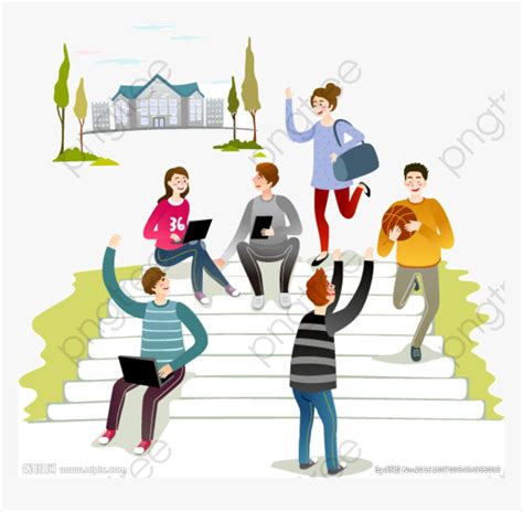 Transparent Confused Student Clipart - College Students Clip Art, HD Png Download - kindpng