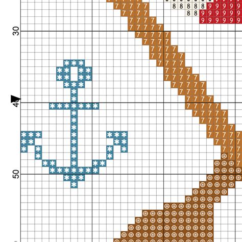 Charts Club Members Only: Nautical Design Cross Stitch Pattern – Daily Cross Stitch