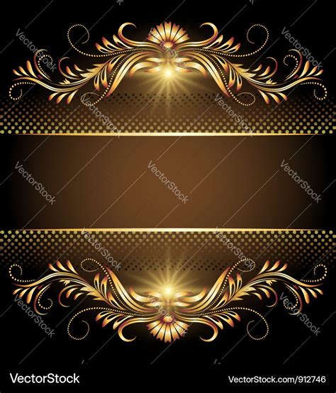 234 Gold Floral Background Picture - MyWeb