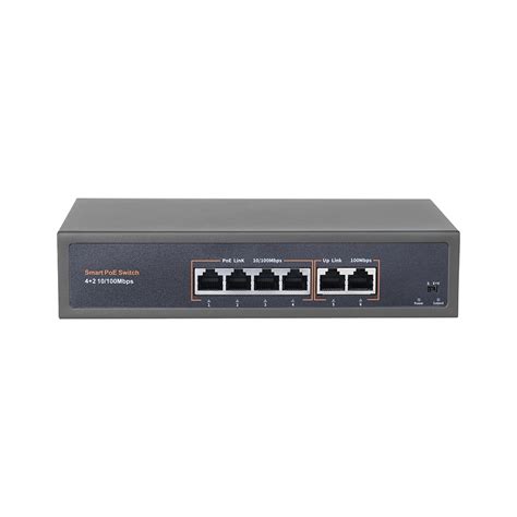 4+2 Port PoE+ Power Over Ethernet POE Switch – Techage.com