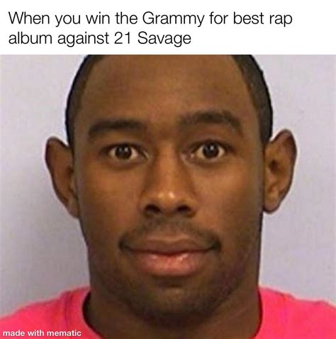 Tyler the Creator out here with a Grammy yo : r/memes