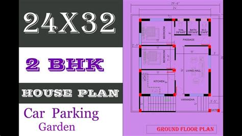 two blk house plan with car parking garden