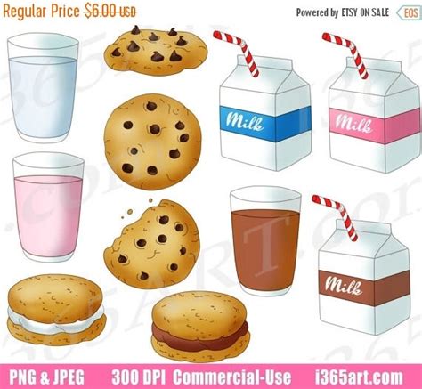 50% OFF Milk and Cookies Clipart Milk and Cookies Clip Art