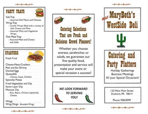 Catering | Dushore, PA| MaryBeth’s WestSide Deli