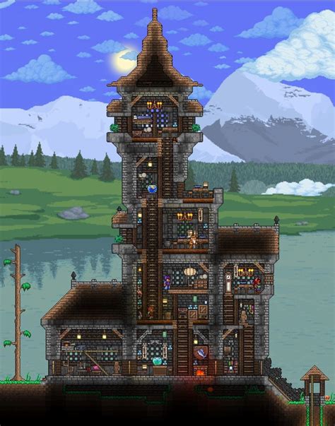 Steam Community :: :: my mastermode base | Terraria house design ...