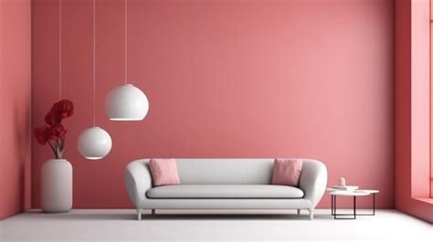 Premium AI Image | Wall painting mockup photo plain wall futuristic