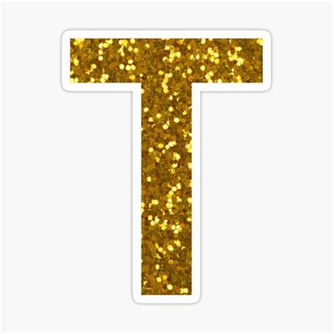 Letter T Glitter Stickers for Sale | Glitter stickers, Glitter letters ...