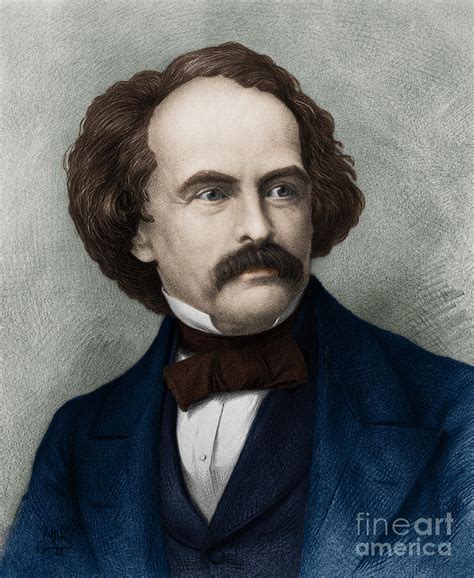 Nathaniel Hawthorne, American Author Photograph by Photo Researchers