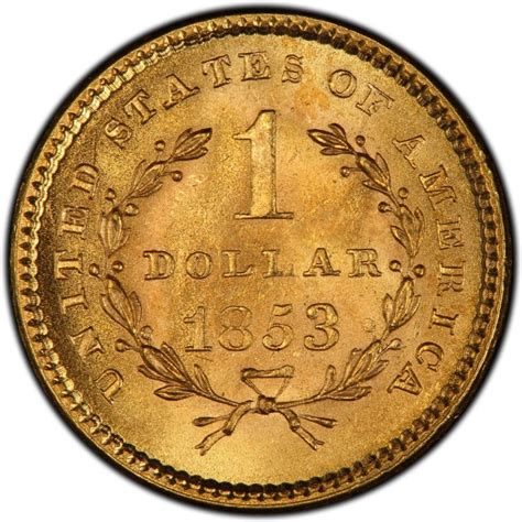 1853 Liberty Head Gold $1 Coin Values and Prices - Past Sales ...