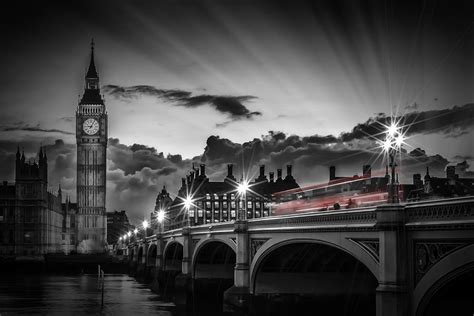 LONDON Westminster Bridge at Sunset Photograph by Melanie Viola - Fine ...