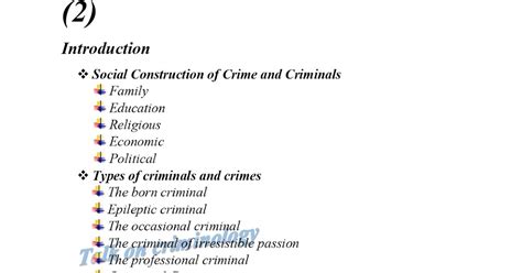 Criminology course outline (2)