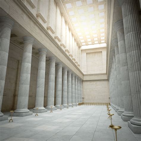 Greek Interior model 3d model | Greek temple, Ancient greek architecture, Greek buildings