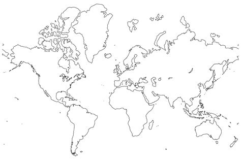 Naklejka Detailed Silhouette Of World Political Map 3 - vrogue.co