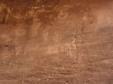 Faded petroglyphs: Capitol Gorge Trail, Capitol Reef National Park, Utah