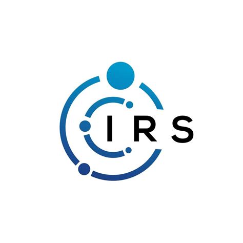 IRS letter technology logo design on white background. IRS creative ...