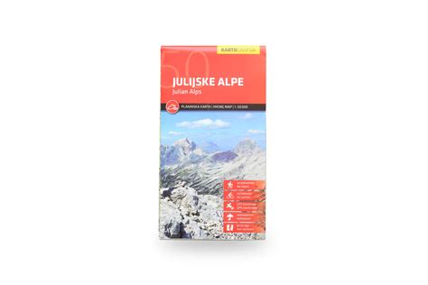 Map of the Julian Alps, West - Visit Kranj - Online Store