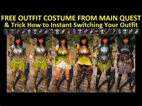 Free Outfit Costume From Main Quest & Trick to Instant Switching Your Outfit (Timestamp ...