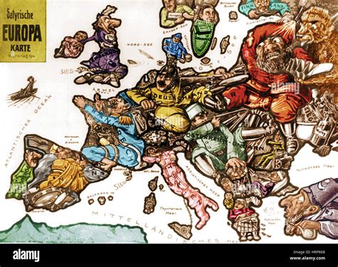 Map europe 1914 hi-res stock photography and images - Alamy