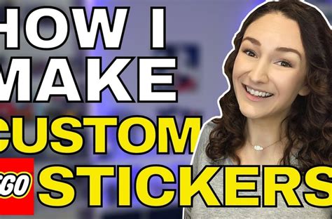 How to make YOUR OWN custom LEGO Stickers/Decals AT HOME | Simple, Cheap DIY - Brickhubs