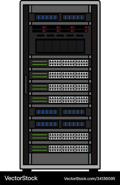 Server rack icon Royalty Free Vector Image - VectorStock