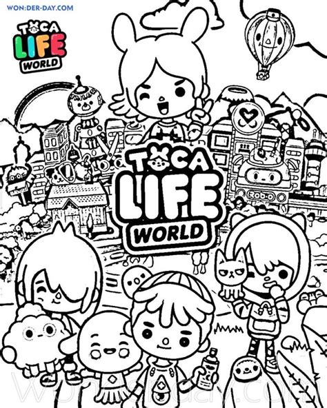 Download or print this amazing coloring page: Toca Boca Life coloring pages - Printable coloring ...