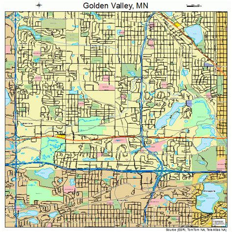 Golden Valley Minnesota Street Map 2724308