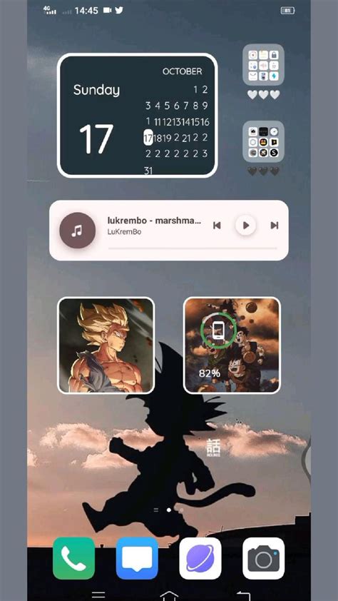 DRAGON BALL THEME | Phone themes, Pandora screenshot, Dragon ball